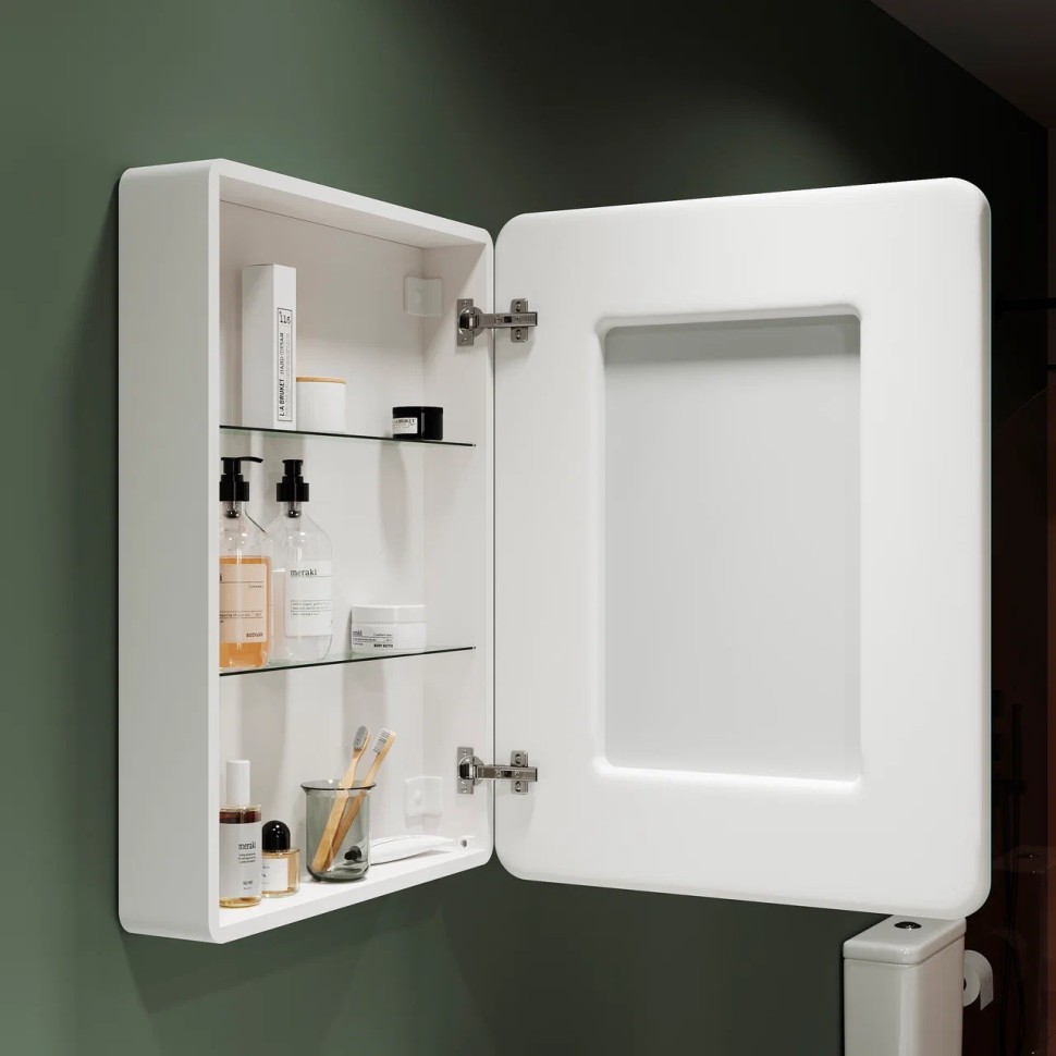 Зеркальный шкаф для ванной комнаты SANCOS Diva 600х150х800, с подсветкой, арт.DI600