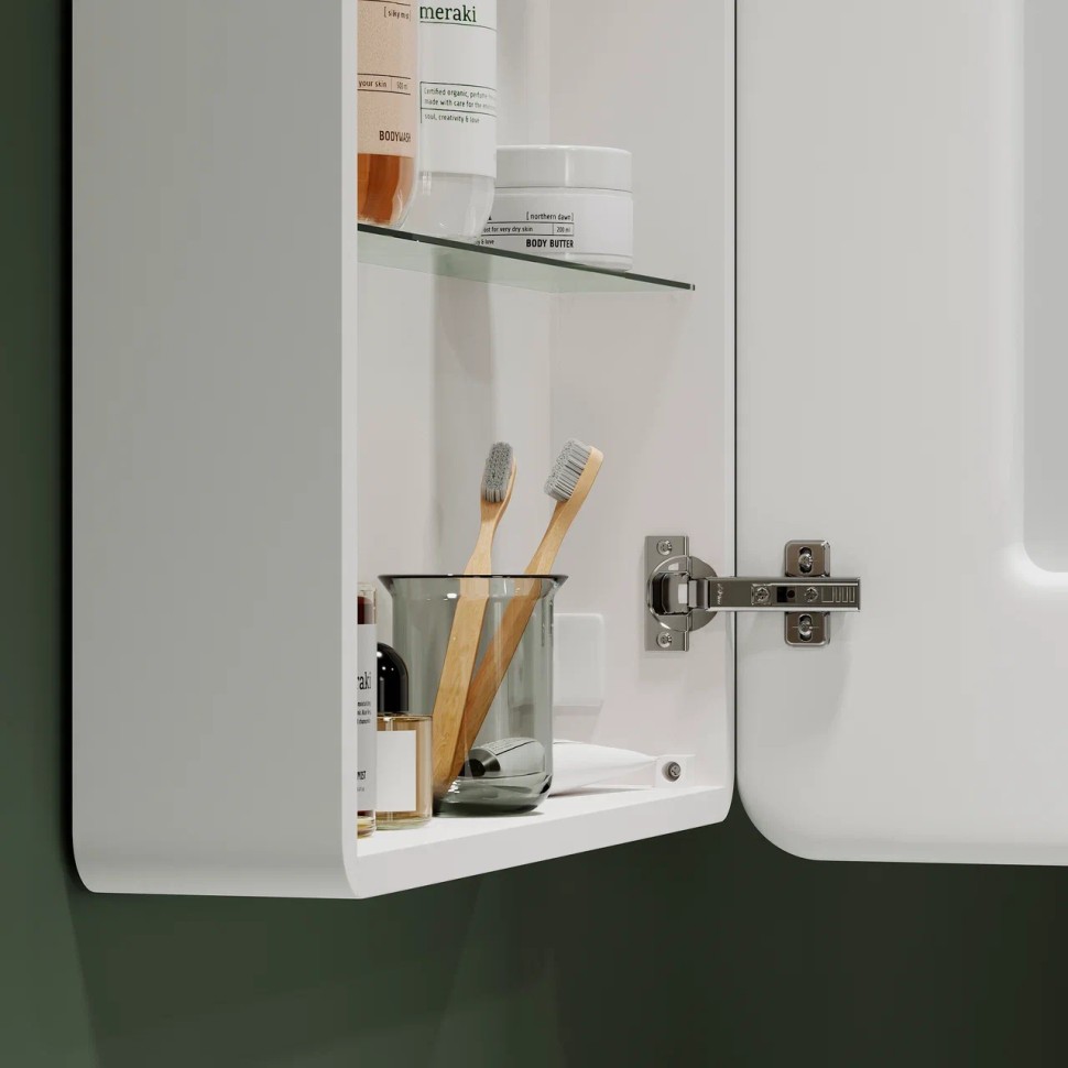 Зеркальный шкаф для ванной комнаты SANCOS Diva 600х150х800, с подсветкой, арт.DI600