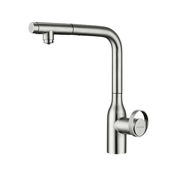 Смеситель для кухни URBAN, брашированная сталь, Ur213104-BS, Paulmark