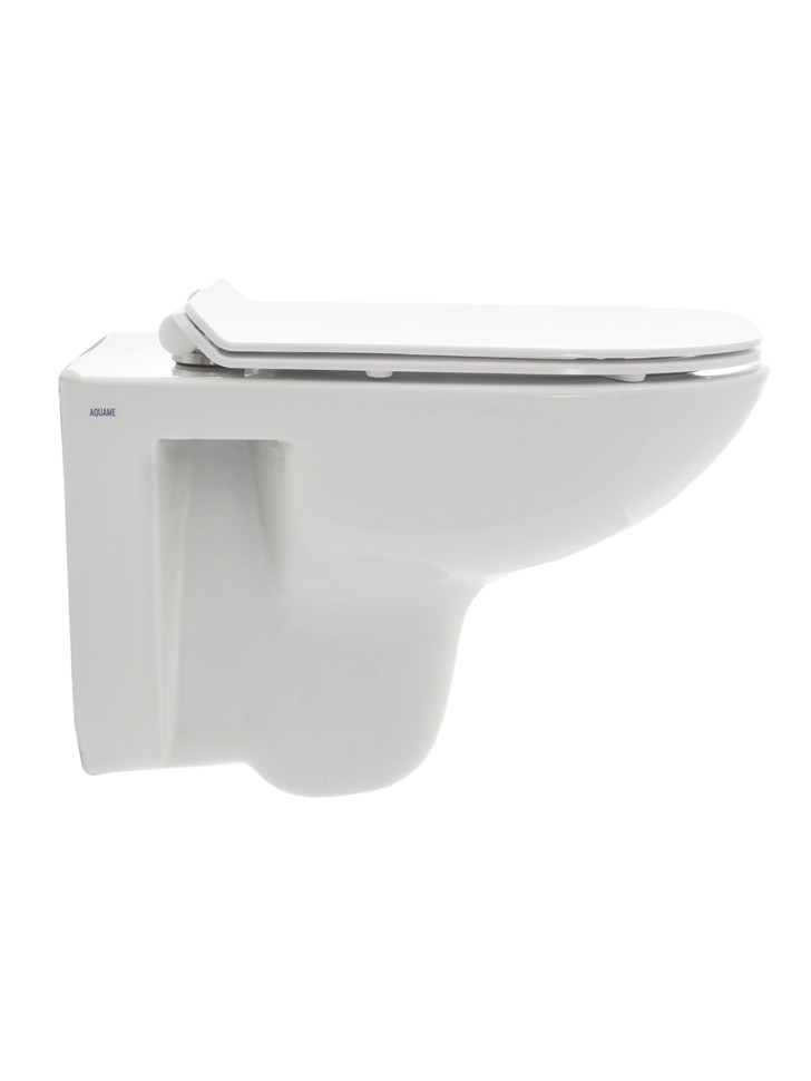 AQM2008 Унитаз подвесной с сиденьем SoftClose, технология смыва Rimless. 530x355x360