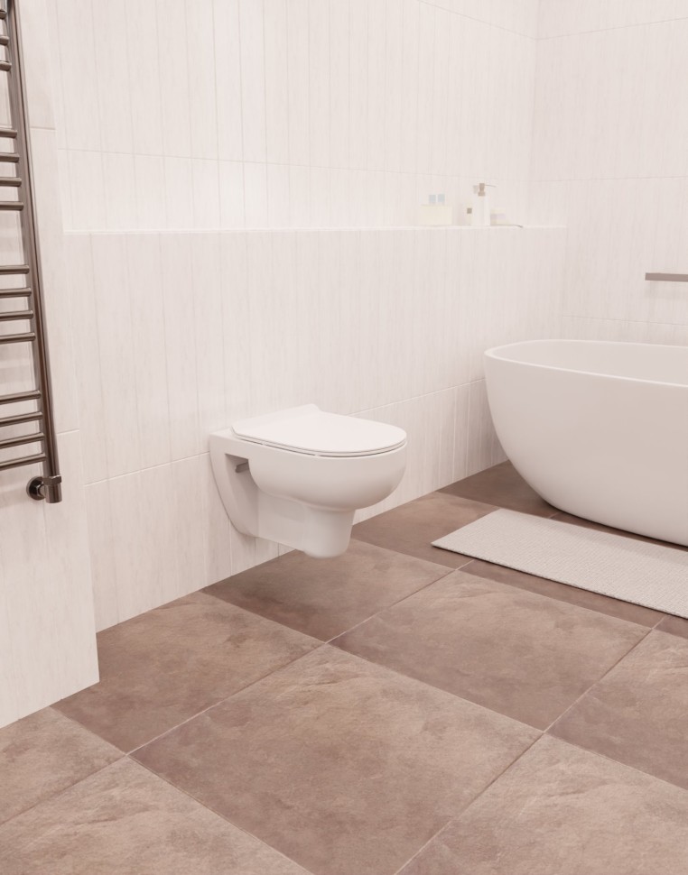 AQM2008 Унитаз подвесной с сиденьем SoftClose, технология смыва Rimless. 530x355x360