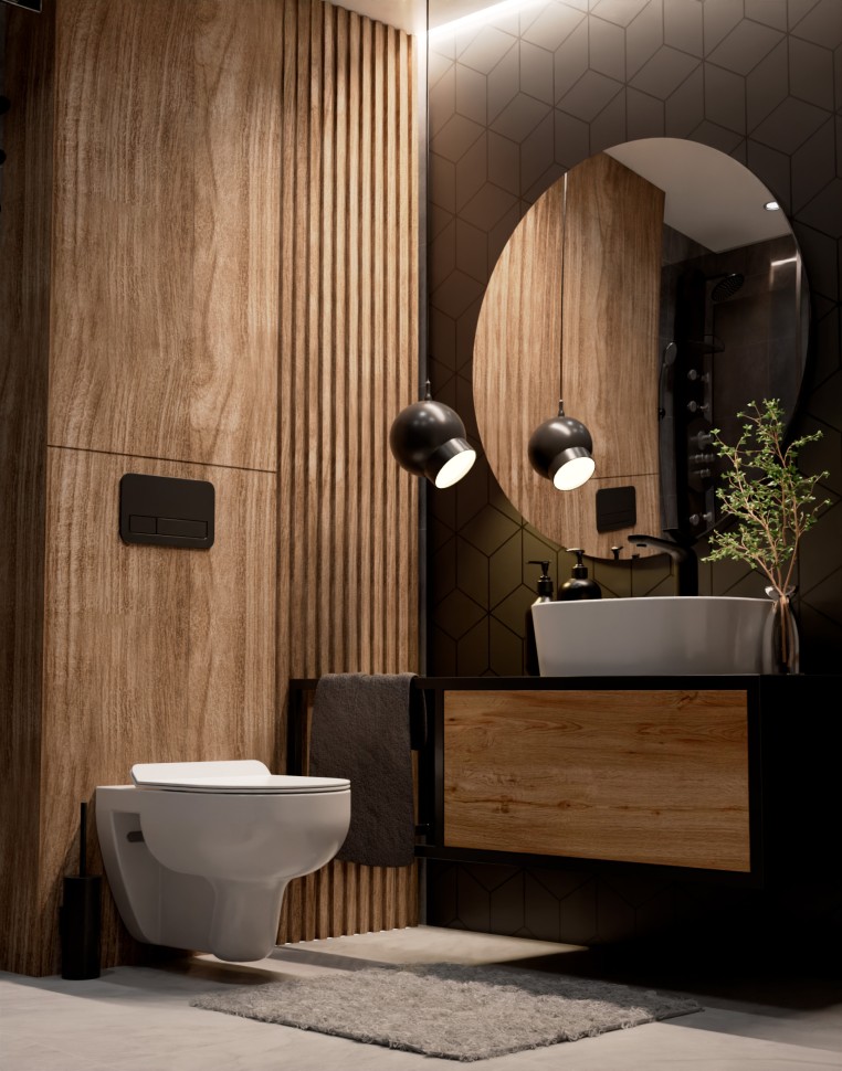 AQM2008 Унитаз подвесной с сиденьем SoftClose, технология смыва Rimless. 530x355x360