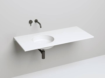 Раковина для ванной Uperwood Classic 60 см, без отверстия для смесителя, белая глянцевая
