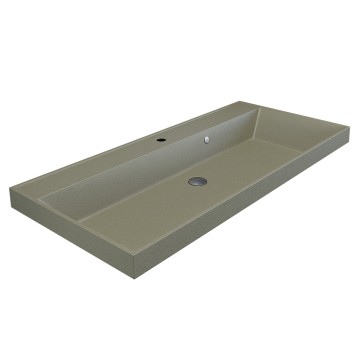 Раковина для ванной 90 см, Uperwood Classic Quartz, кварцевая, бежевая матовая, десерт