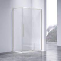 Душевой уголок Слим-Н (Slim-N) VSR-4SN9014CLBN, 1400*900, брашированный никель, стекло прозрачное