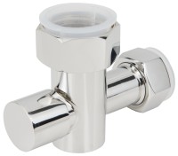 Вентиль запорный с клапаном скрытый (G 1&quot; НГ х G 3/4&quot; НГ)