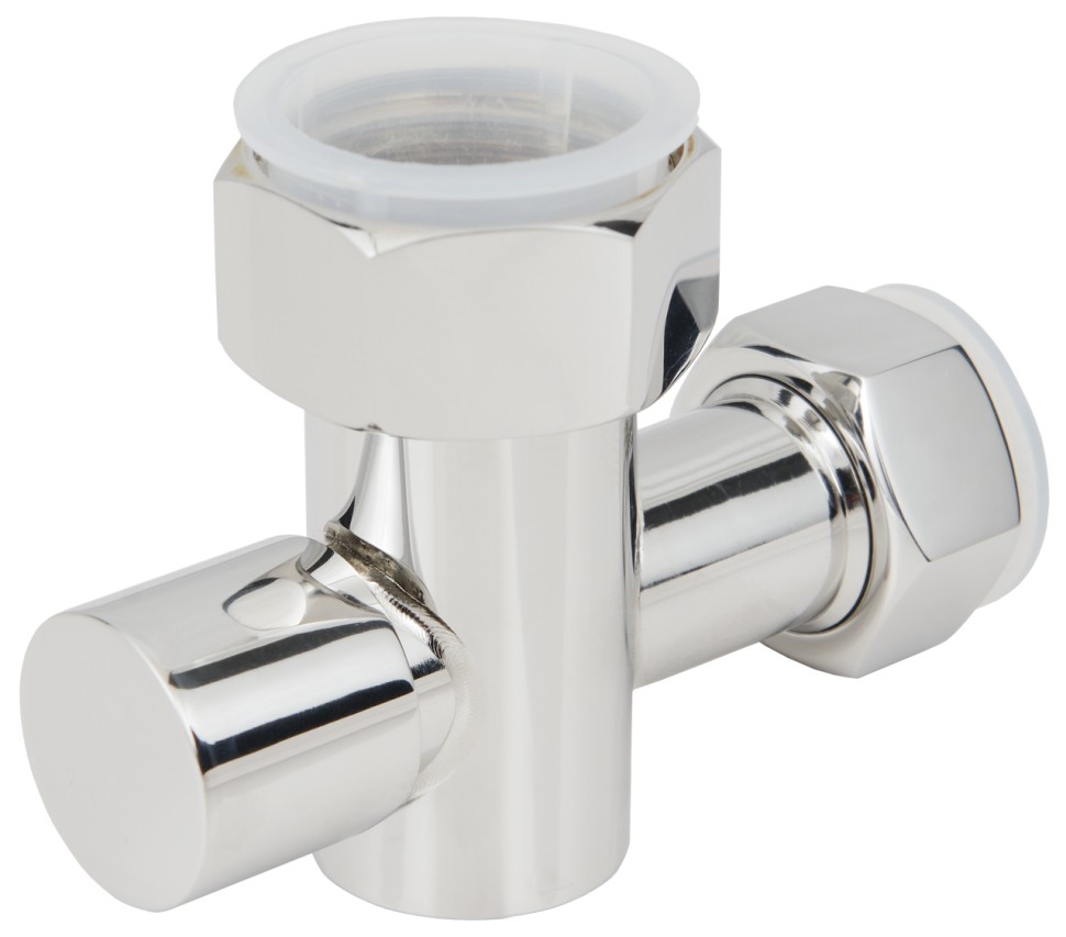 Вентиль запорный с клапаном скрытый (G 1" НГ х G 3/4" НГ)