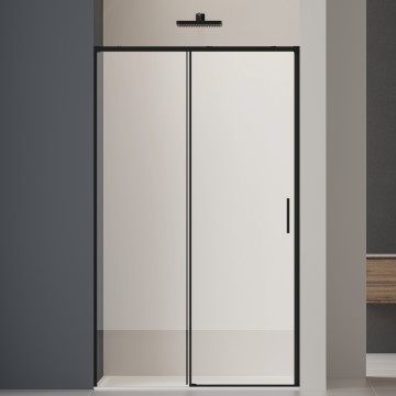 Душевая дверь Софт 2 (Soft 2) VDS-3SO2120CLB, 1200, черный, стекло прозрачное