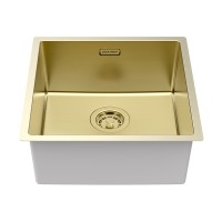 Мойка LASSAN 44 UNI, нерж. сталь, LA44-LG, светлое золото, 440х440мм, Paulmark