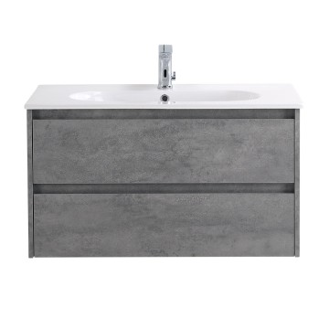 База под раковину подвесная BelBagno KRAFT-900-2C-SO-CG Cemento Grigio