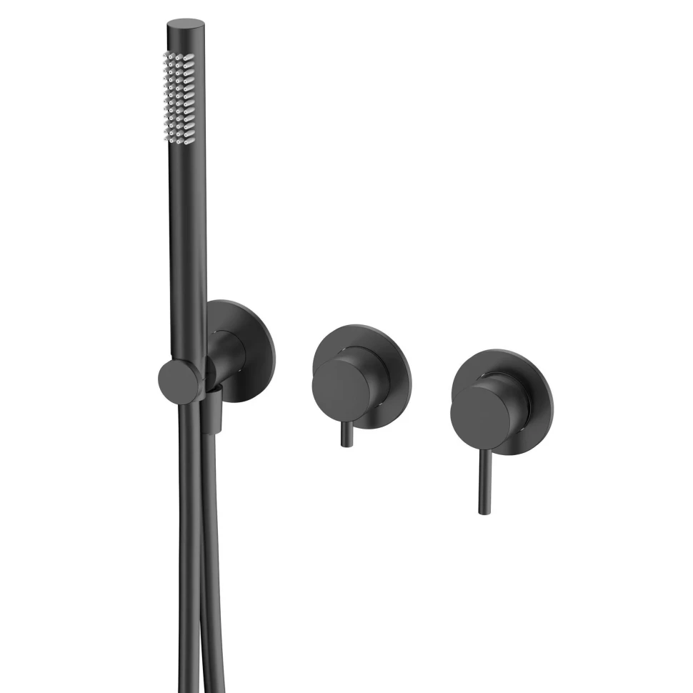 Смеситель для ванны с душем AQUAme Siena встраиваемый AQM8805MB