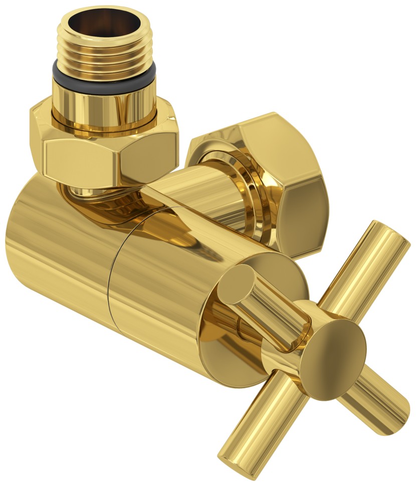 Вентиль 3D левый крест (G 1/2" НР х G 3/4" НГ)