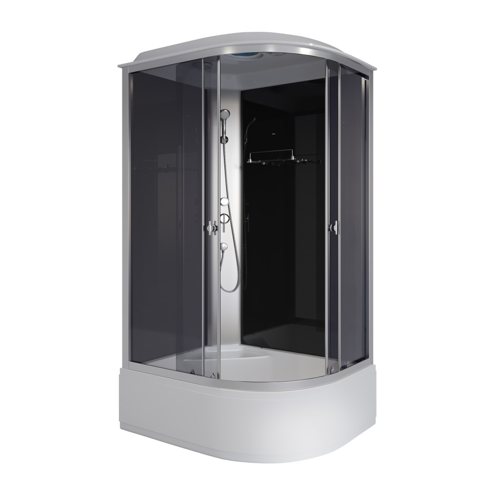 Душевая кабина Niagara Eco E120/80/40L/TN (120х80х215) высокий поддон(40см),стекло тонированное,4 места
