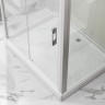 Душевая кабина Niagara Standart ST100/80/15Q/BK (100х80х200) прямоугольник,поддон 15см,распашная,проф.белый,без крыши,3 места