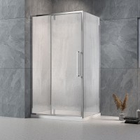 Душевой угол Veconi Rovigo RV-034R, 1100х800х1950 хром, стекло дождь