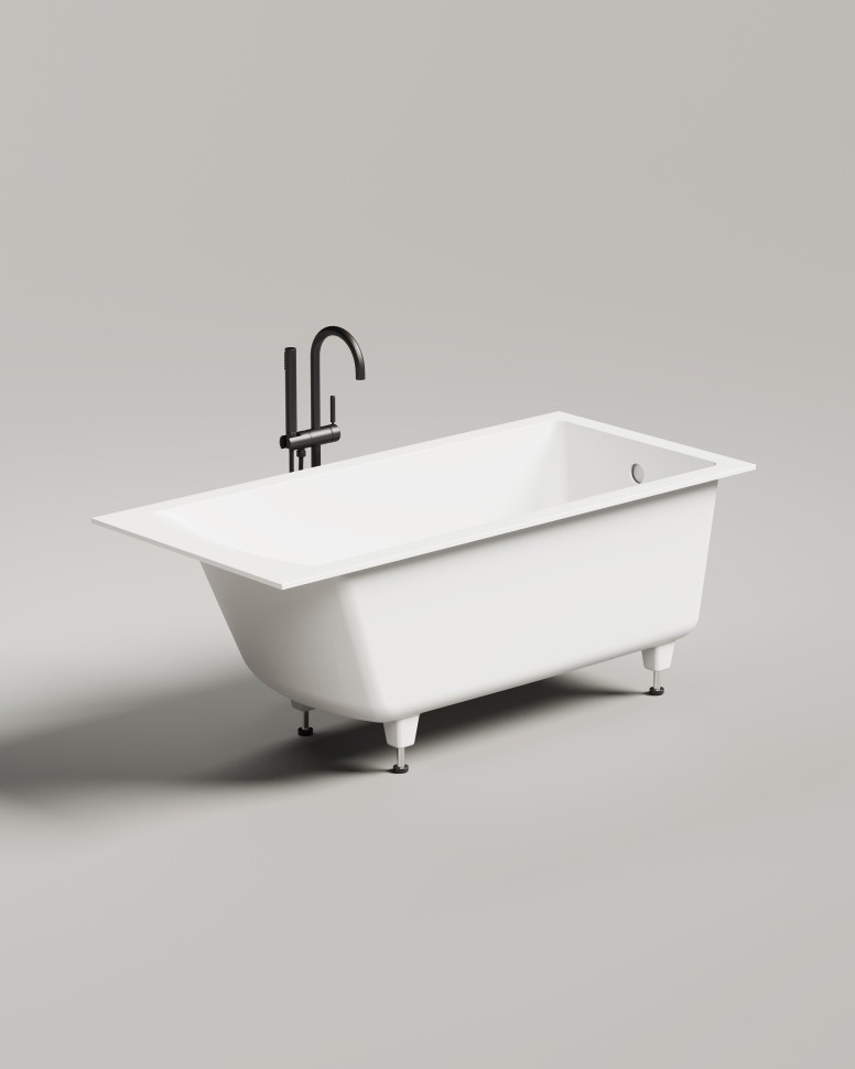 Ванна встраиваемая CASCATA 150x70 S-Sense Матовый