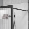 Душевая перегородка Walk-In VSW-1HP110FLGM, 1100*2000, вороненая сталь, стекло рифленое