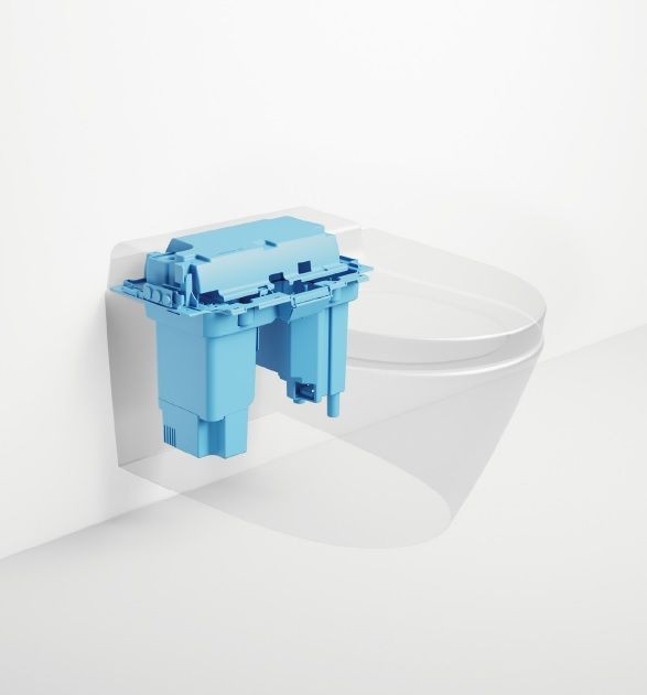 Подвесной умный безободковый унитаз GSI WClean 7418K08 590х375 мм, с модулем электронного биде и сиденьем Soft-Close, цвет матовый Creta