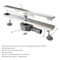 Душевой трап RGW SDR-08 (600)