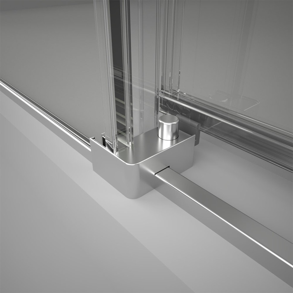 Душевой угол Veconi Rovigo RV-075, 1800х1000х2000 хром, стекло прозрачное