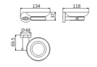 Мыльница стекло 53904