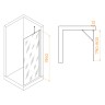 Душевая перегородка RGW WA-110B (Тонированное (Серое), 800)