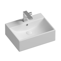 Умывальник чаша накладная прямоугольная Element 500x410x160мм