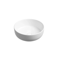 Раковина накладная Taycan, круглая, диаметр 375 мм, высота 140 мм, белая