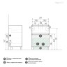 Тумба напольная "МЕРКАДО-60 см" с 2-я ящ. графит матовая (ум. Classica-60)