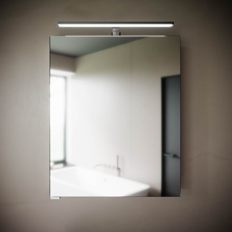 Зеркальный шкаф для ванной комнаты SANCOS Hilton 600x148х740 мм, с LED подсветкой, арт.Z600