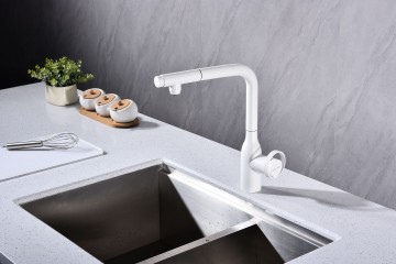 Смеситель для кухни URBAN, белый матовый, Ur213104-WH, Paulmark