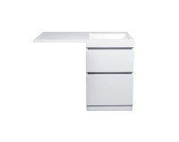 Тумба напольная STYLELINE "Даллас 115", Люкс белая, PLUS с раковиной Даллас 1150*480 левый