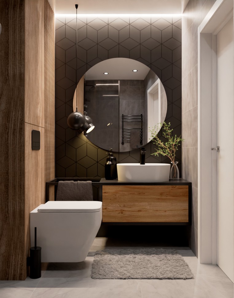 AQM2009 Унитаз подвесной с сиденьем SoftClose, технология смыва Rimless, скрытый крепеж. 525х360х370