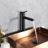 Смеситель высокий для раковины Gid Berlin SS080-BM-D SS080BMD черный матовый