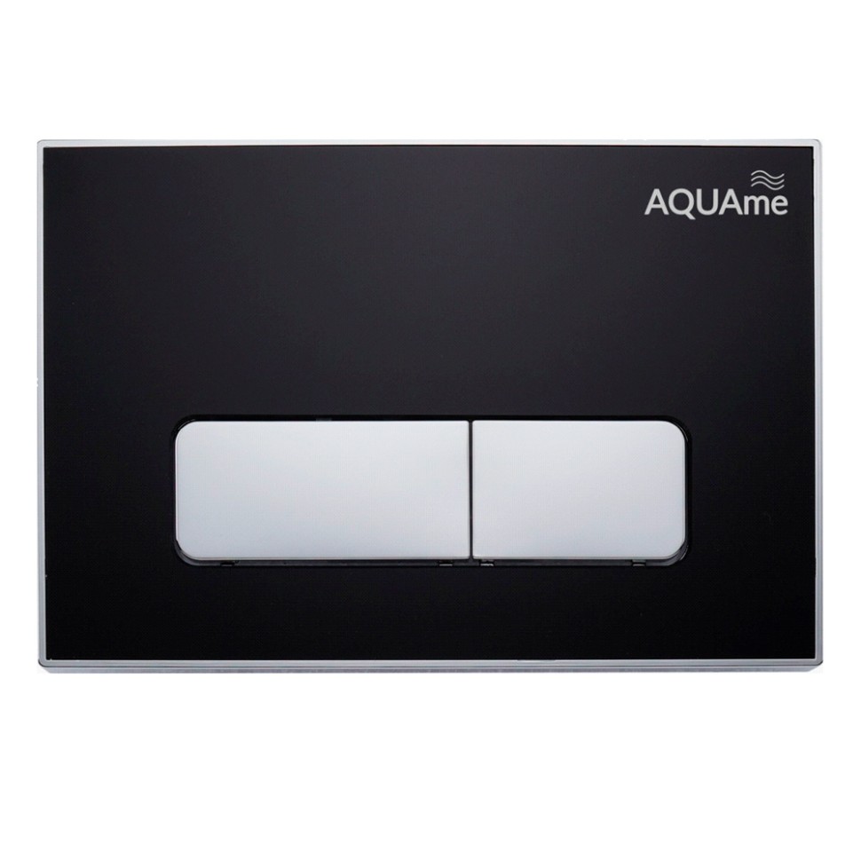 AQM4104B Панель смыва акриловая AQUAme, черный