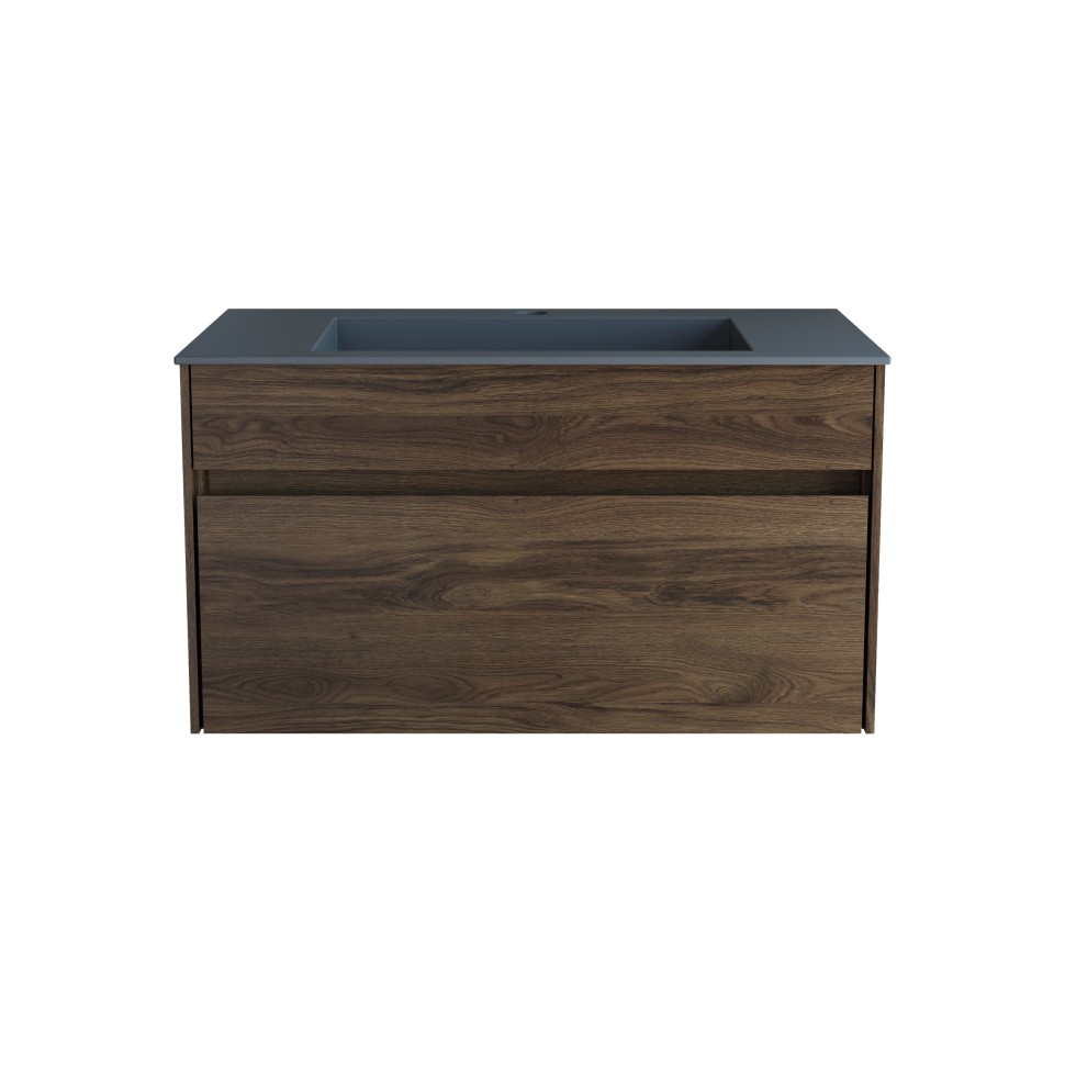 База под раковину Vincea  Chiara 800 подвесная, 1 выкатной ящик soft-close, C.Oak