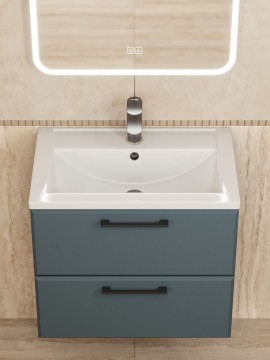 Раковина для ванной Uperwood Foster 60 см, белая глянцевая