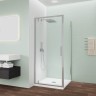 Душевой угол Veconi Ottimo P30SP CH, 800х800х1900 хром, стекло прозрачное