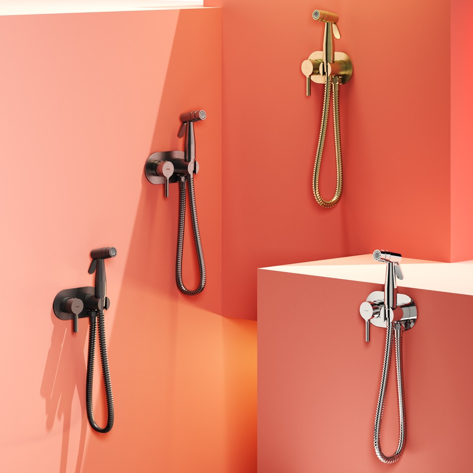 Смеситель Raglo встраиваемый с гигиеническим душем R20.52 Хром