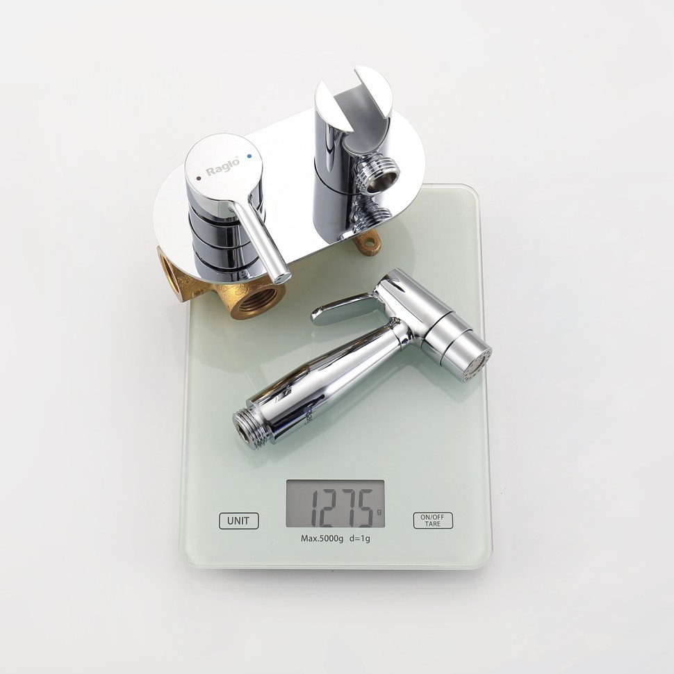 Смеситель Raglo встраиваемый с гигиеническим душем R20.52 Хром