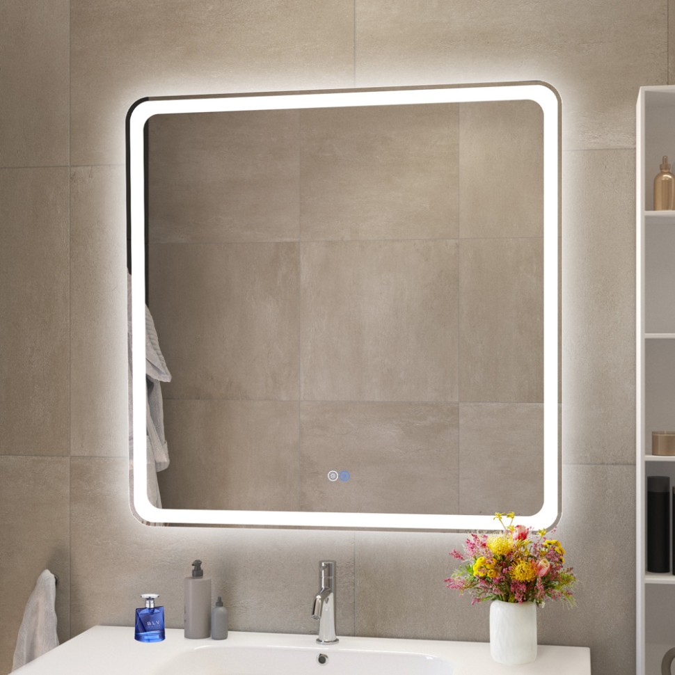 Зеркало с функцией памяти CEZARES CZR-SPC-MC-800-800-RGB-TCH