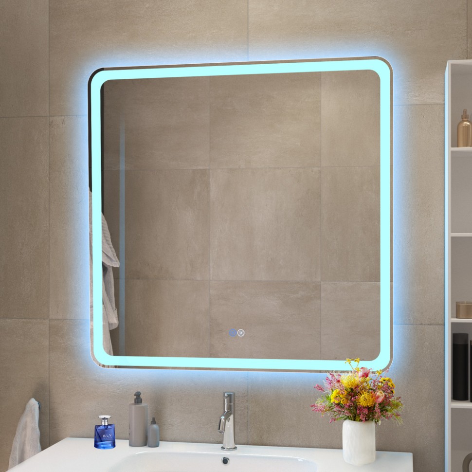 Зеркало с функцией памяти CEZARES CZR-SPC-MC-800-800-RGB-TCH