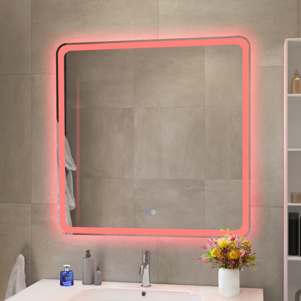 Зеркало с функцией памяти CEZARES CZR-SPC-MC-800-800-RGB-TCH