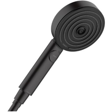 Ручной душ Hansgrohe Pulsify 10.5 см., 3jеt, Relaxation, ЕсоSmаrt, цвет: черный матовый 24111670