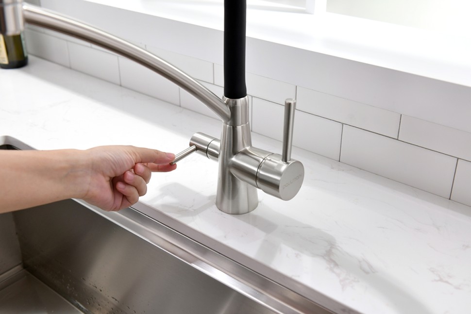 Смеситель для кухни SIEGEN, никель, Si213111-NI(BS), Paulmark