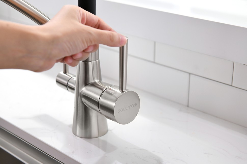 Смеситель для кухни SIEGEN, никель, Si213111-NI(BS), Paulmark