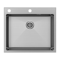 Мойка нерж. сталь KRONER-EDGE 59, PM775951-BS, брашированная нерж. сталь, 590х510мм, Paulmark
