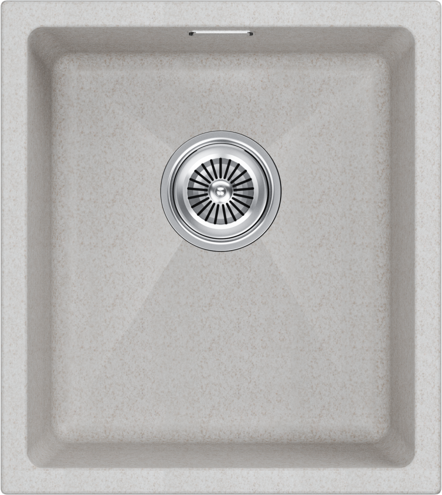 Мойка LUMI 41UNI, IT-GRANIT, LU41-BE, бежевый, 410х460, Paulmark