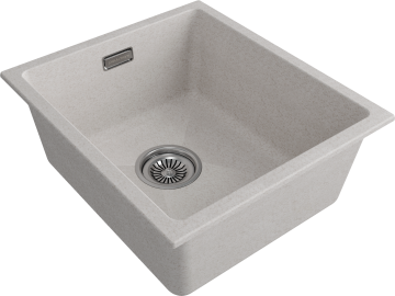 Мойка LUMI 41UNI, IT-GRANIT, LU41-BE, бежевый, 410х460, Paulmark