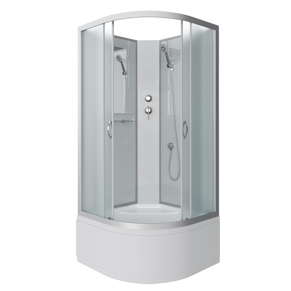 Душевая кабина Niagara Classic NG-2307-14BK (80х80х200) высокий поддон(40см),стекло матовое,4 места